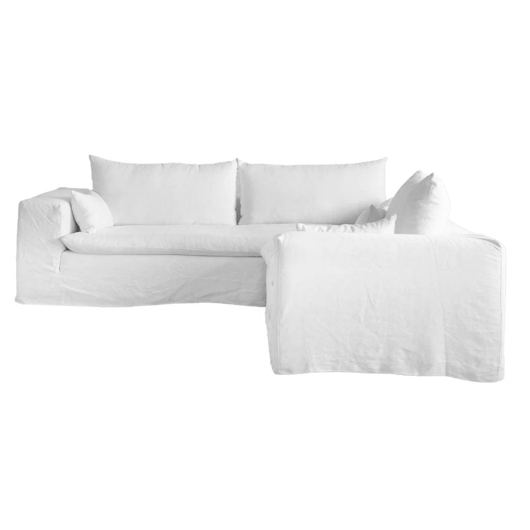 Canapé d'angle en lin Ibiza Haven | 270 x 105 / 270 x 70 cm