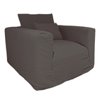 Canapé une place en lin Ibiza