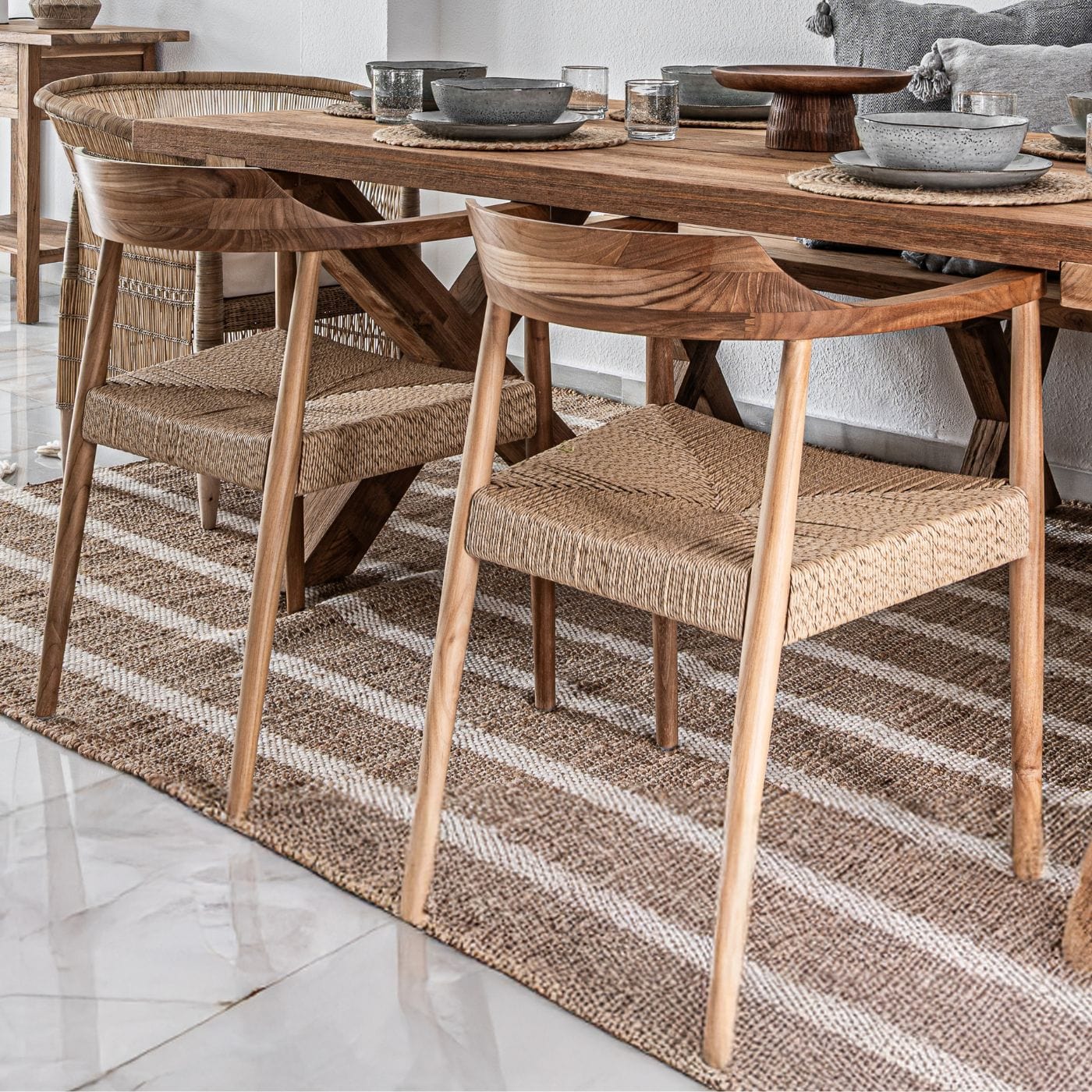 Chaise de salle à manger Isha | Naturelle