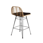 Tabouret de bar bas Jaipur | Noir