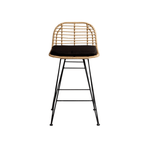 Tabouret de bar bas Jaipur | Noir