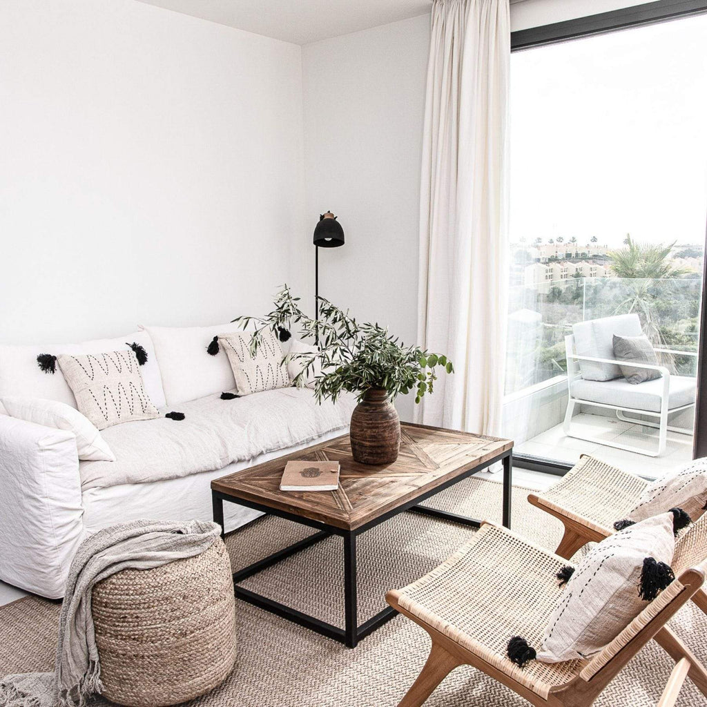 Pouf en jute | 50 x 35 cm