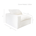 Module d'angle Laguna Linen | 110 cm