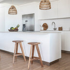 Tabouret de bar Lido en teck | 35 x 66 cm