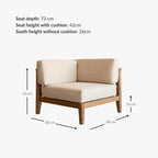 Canapé d'angle modulaire Minorque