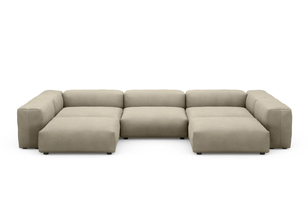 Vetsak Canapé d'extérieur en forme de U L | 378x241,5x60cm