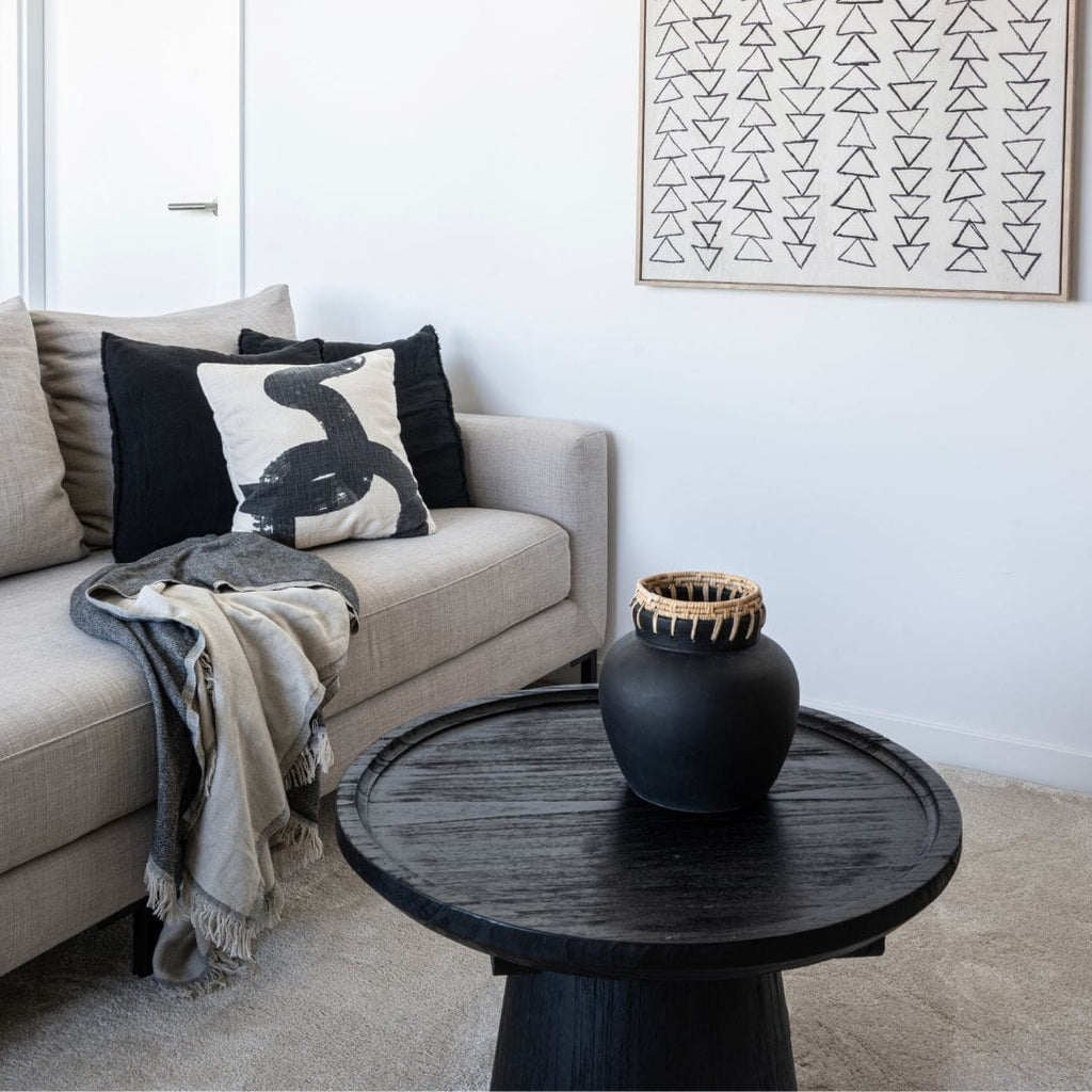 Table basse Nuku | Noire 65 cm