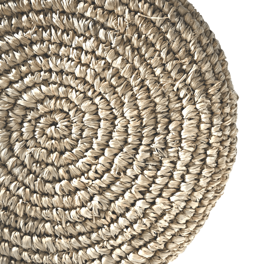 Tabouret de bar en raphia