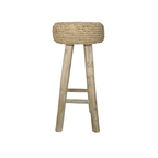 Tabouret de bar en raphia