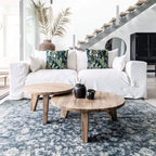 Table basse en teck recyclé | 65 x 38 cm