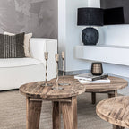 Table basse en teck recyclé | 65 x 38 cm