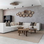 Table basse en teck recyclé | 80 x 31 cm