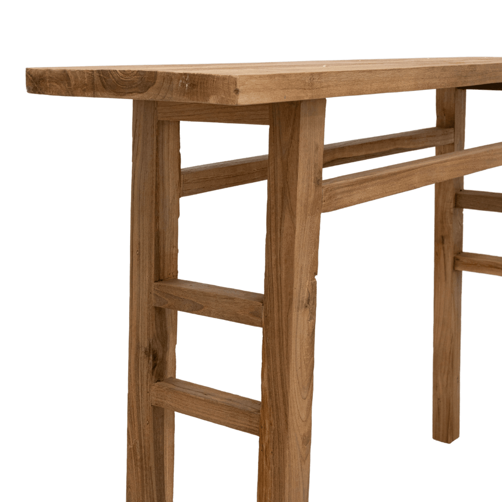 Console en teck recyclé | 120 x 30 x 80 cm