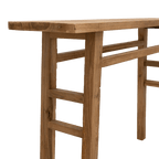 Console en teck recyclé | 120 x 30 x 80 cm