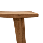 Tabouret en teck recyclé | Naturel 48x28x50cm