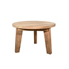 Table basse ronde en teck | 65 cm