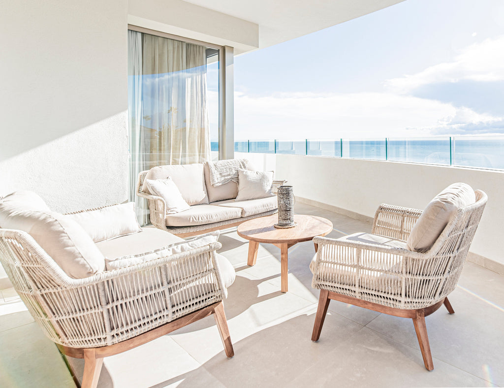 Table basse ronde en teck | 65 cm