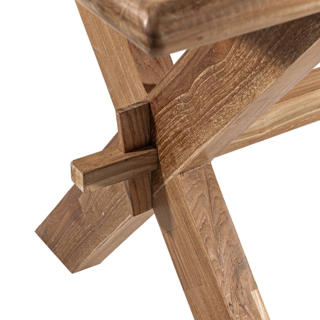 Table de salle à manger Sahara en teck recyclé