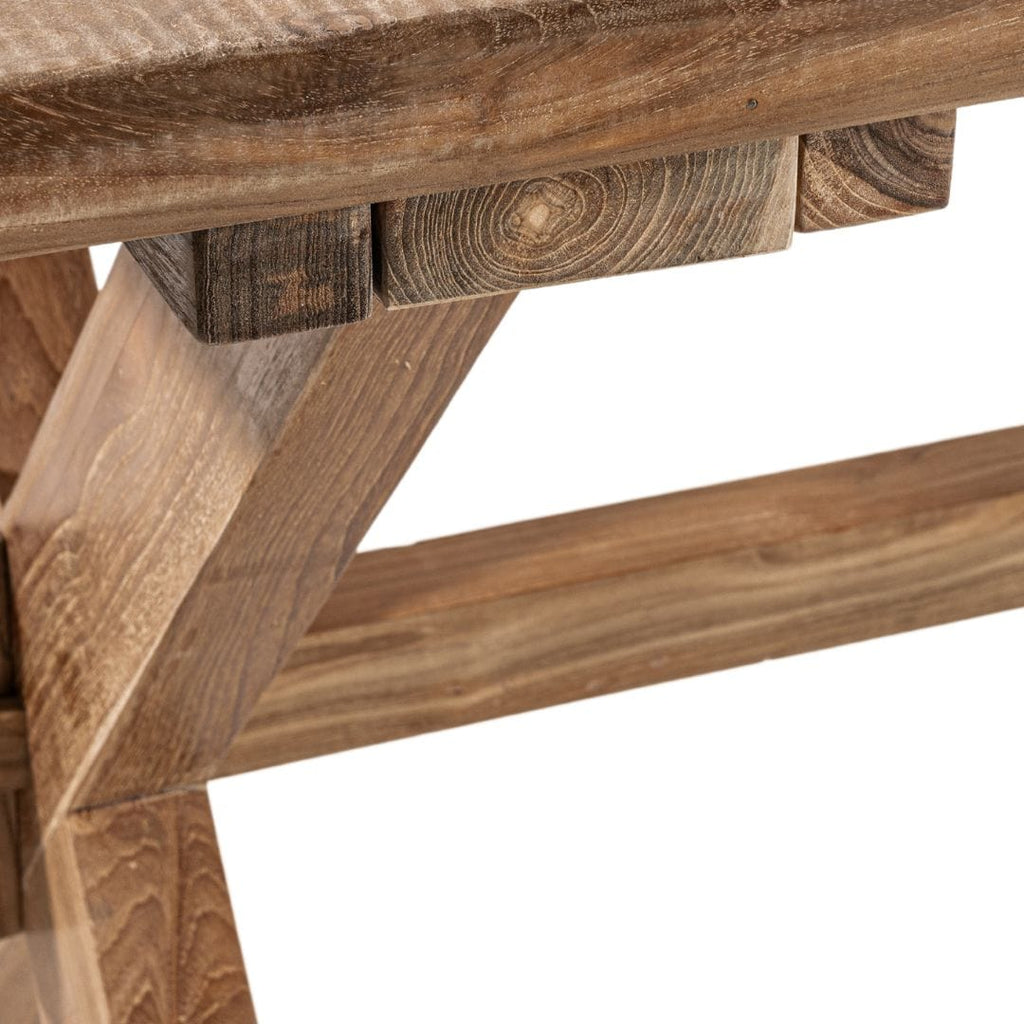 Table de salle à manger Sahara en teck recyclé
