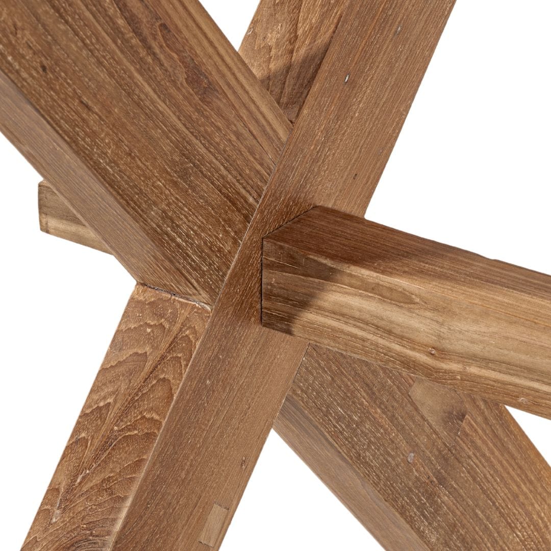 Table de salle à manger Sahara en teck recyclé