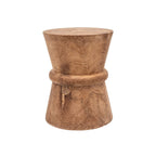 Tabouret en verre de sable | Naturel 35x45cm