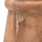 Tabouret en verre de sable | Naturel 35x45cm