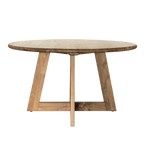 Table de salle à manger ronde Senza en teck recyclé