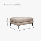 Pouf Soho | 80 x 100 x 42 cm