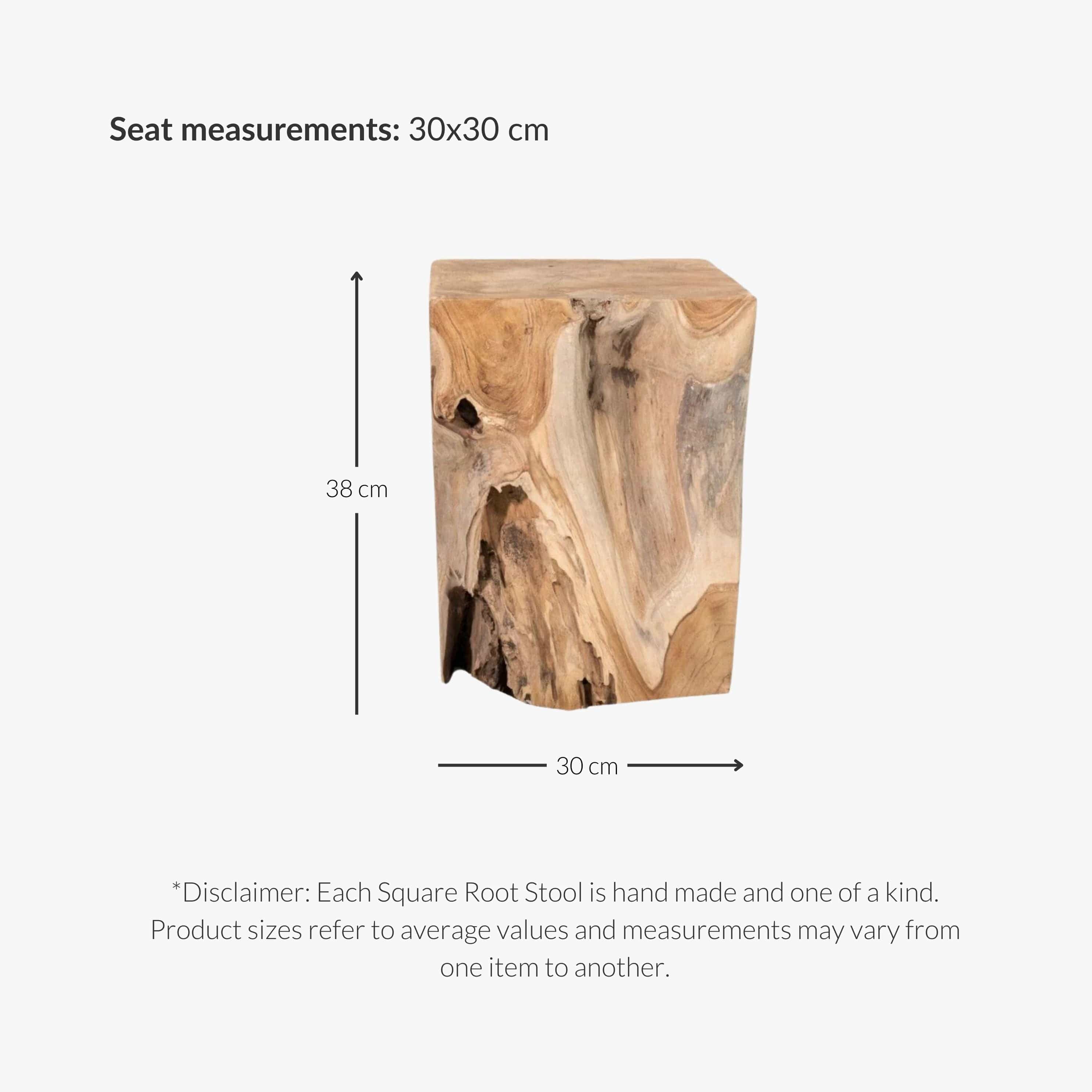 Tabouret à racine carrée