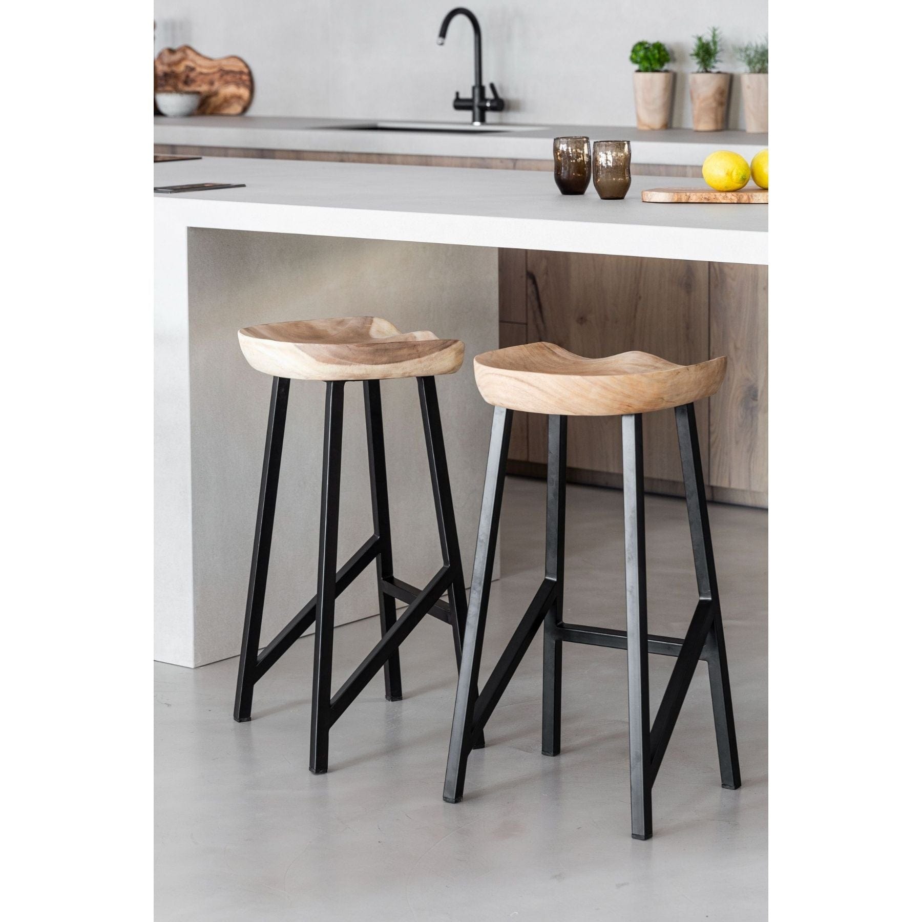 Tabouret de bar Suar | 40 x 36 x 76 cm