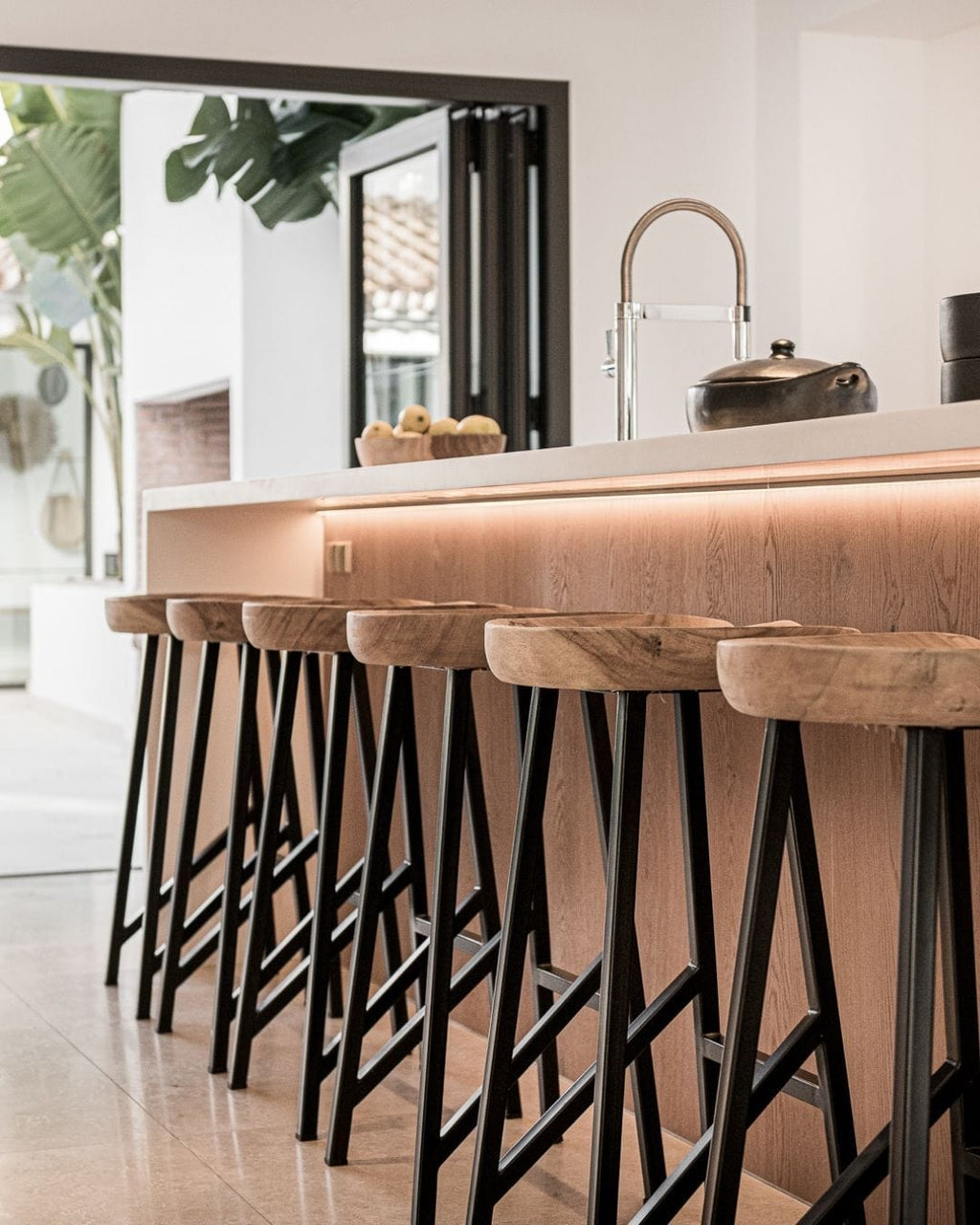 Tabouret de bar Suar | 40 x 36 x 76 cm