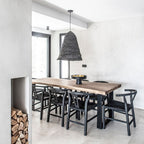 Table de salle à manger en bois de Suar | 200 cm