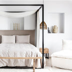 Canapé Méridienne en Lin Tarifa | 105x160x80cm