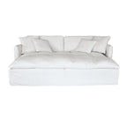 Canapé de salon en lin Tarifa | 240x190x80cm