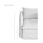 Canapé simple en lin Tarifa