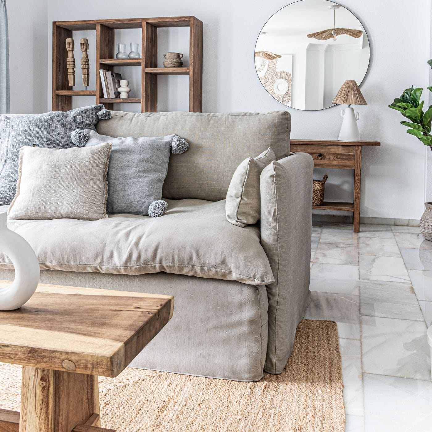 Canapé Tarifa en lin | 240 cm