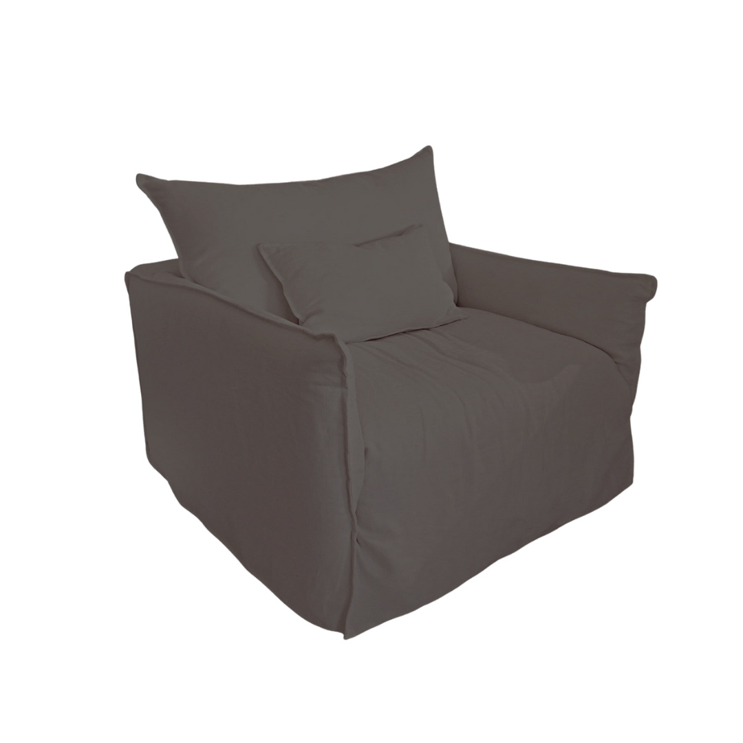 Canapé une place en lin Tulum