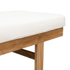 Bain de soleil en teck Tulum | Blanc