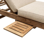 Bain de soleil en teck Tulum | Sable