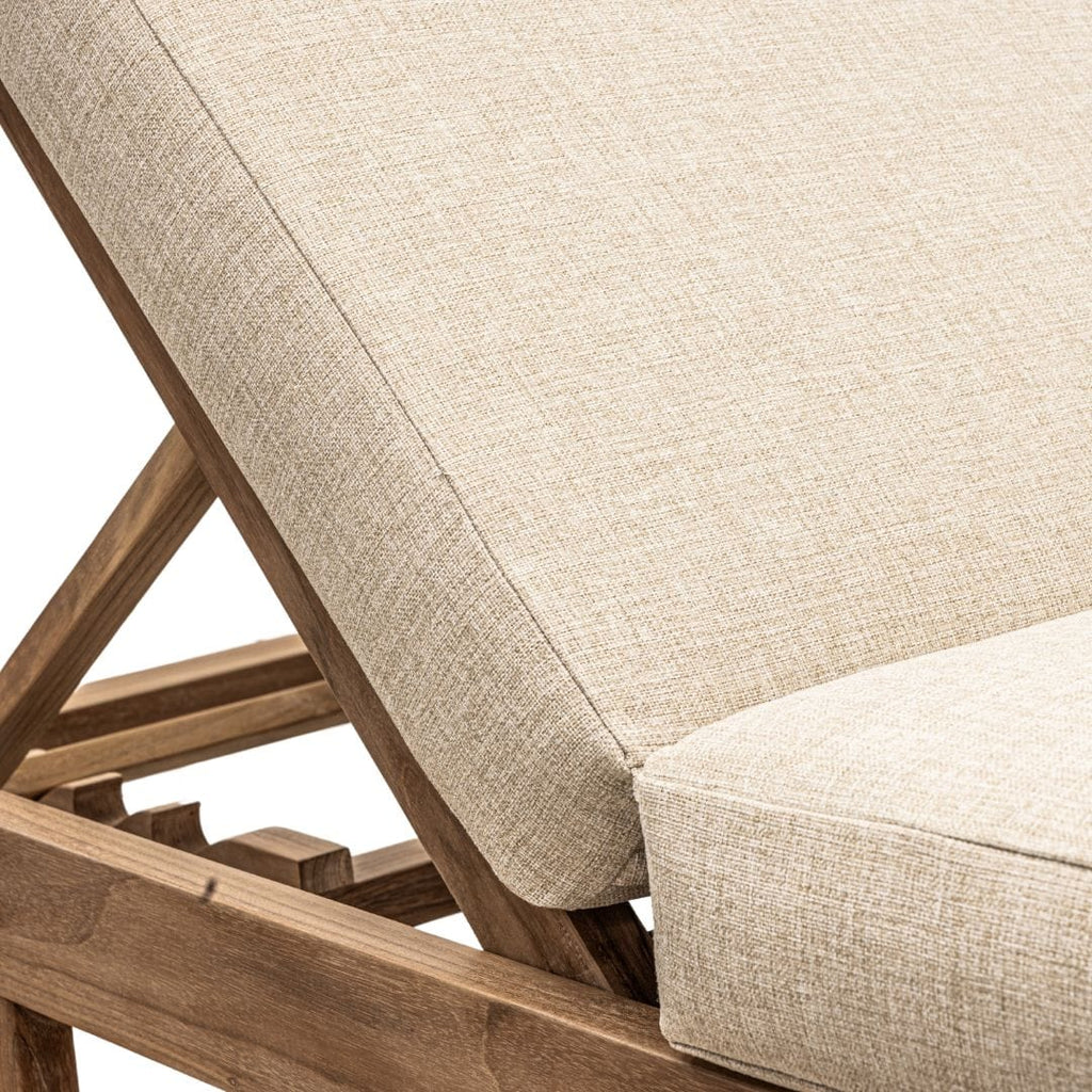 Bain de soleil en teck Tulum | Sable