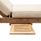 Bain de soleil en teck Tulum | Sable