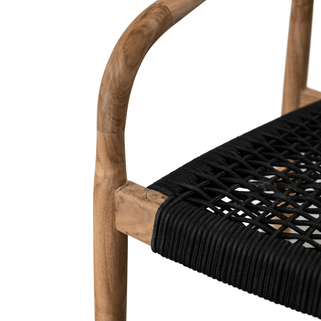 Chaise de jardin Ventura | Noire