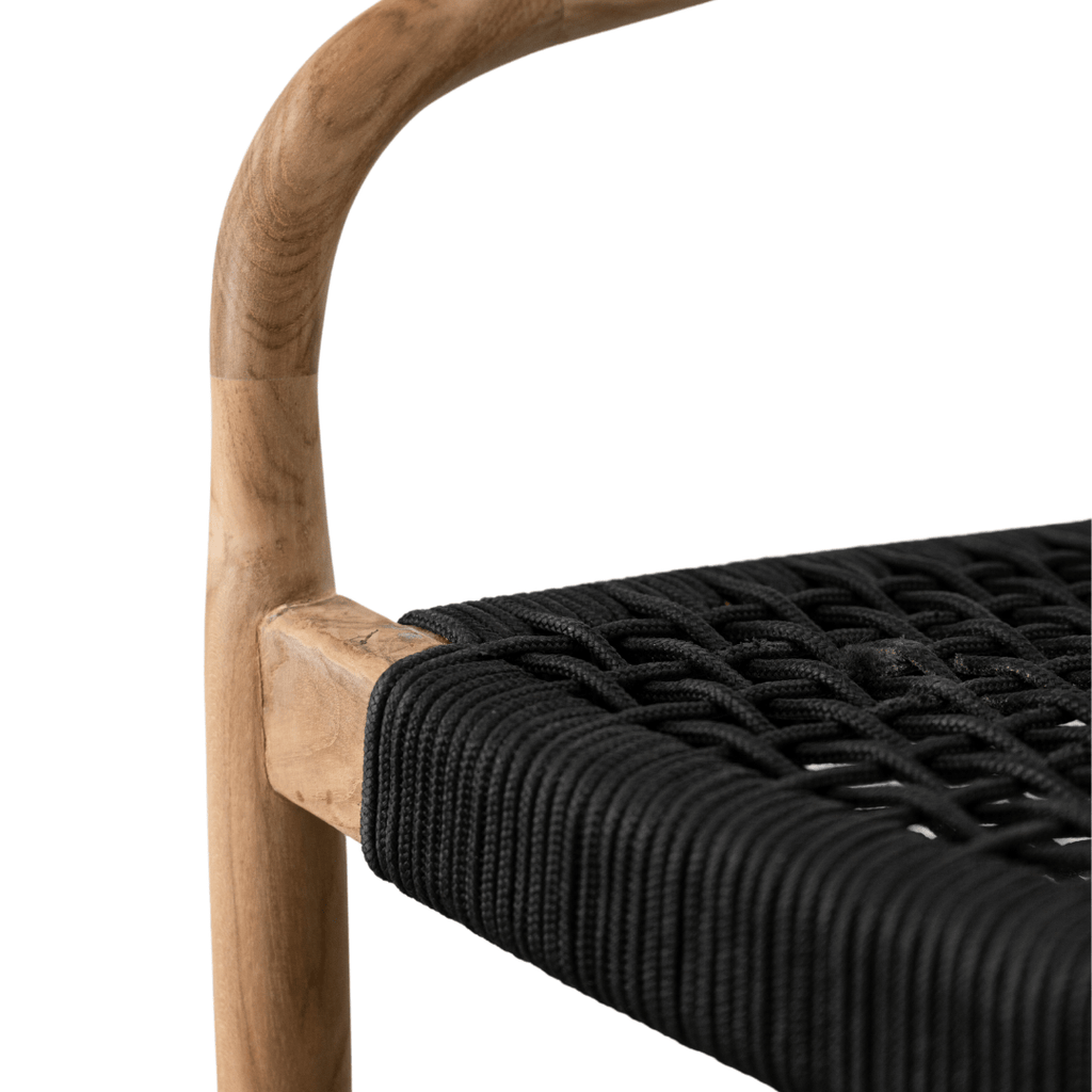 Chaise de jardin Ventura | Noire