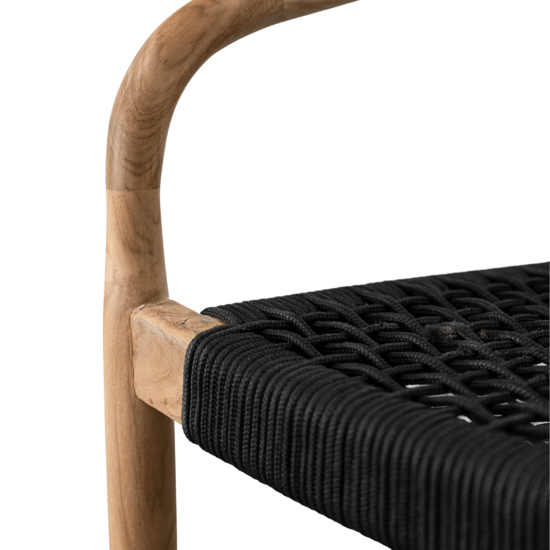 Chaise de jardin Ventura | Noire