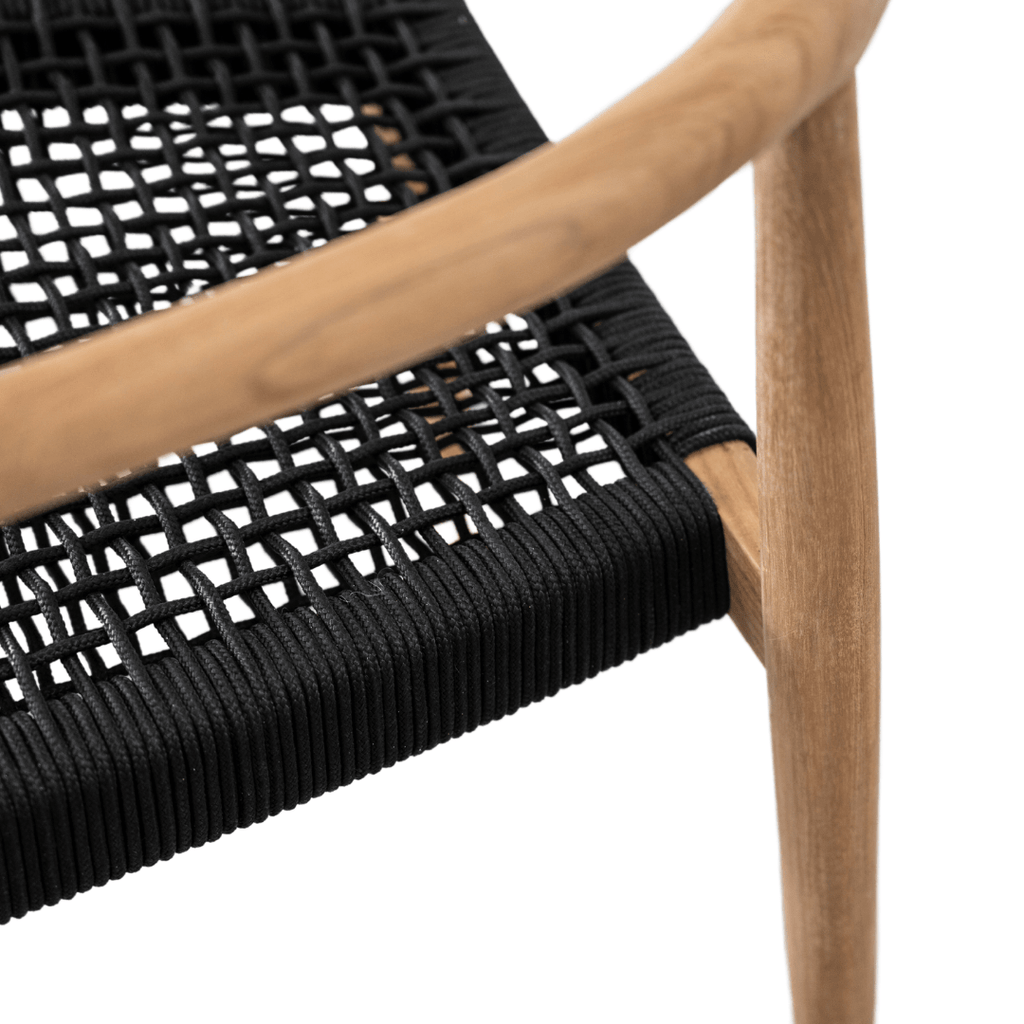 Chaise de jardin Ventura | Noire