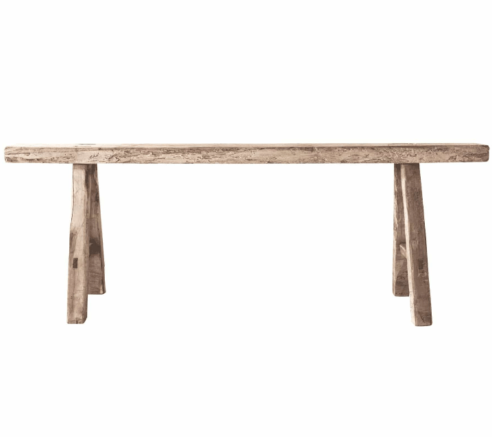 Banc vintage en bois d'orme