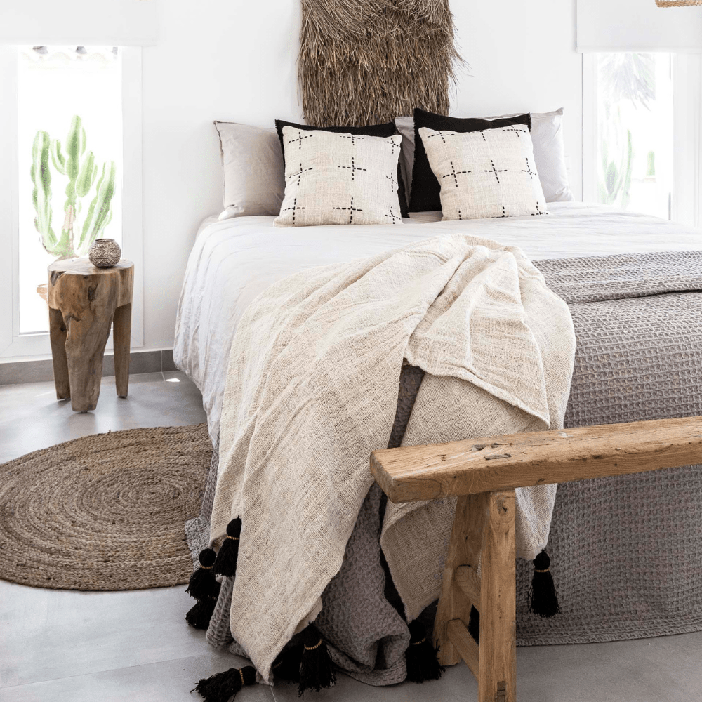 Banc vintage en bois d'orme