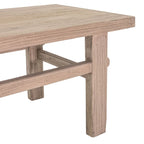 Table basse vintage en bois d'orme