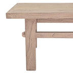 Table basse vintage en bois d'orme