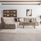 Table basse vintage en bois d'orme